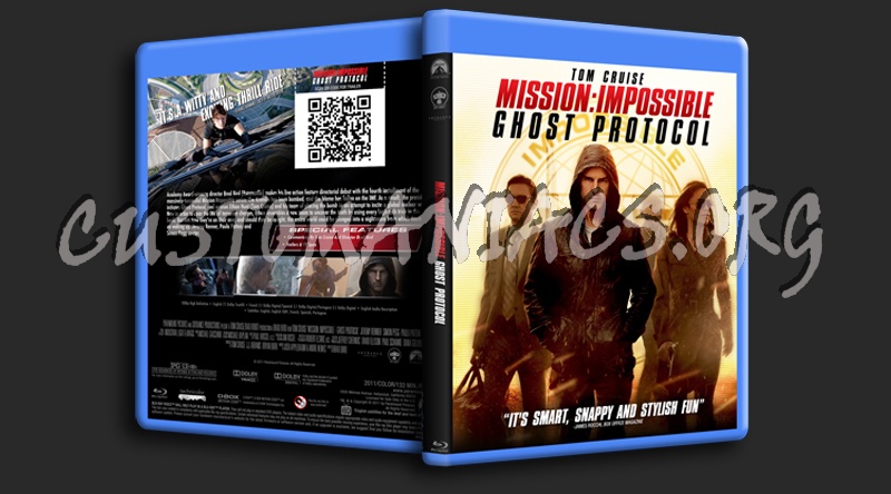 Mission: impossible  Ghost Protocol blu-ray cover