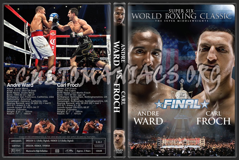 Andre Ward vs Carl Froch: Super Six Final dvd cover