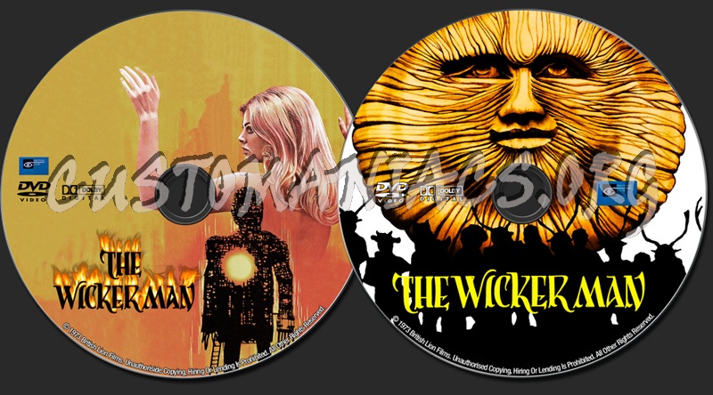 The Wicker Man (1973) dvd label