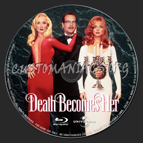 Death Becomes Her blu-ray label