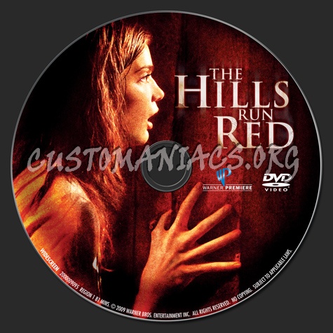 The Hills Run Red dvd label