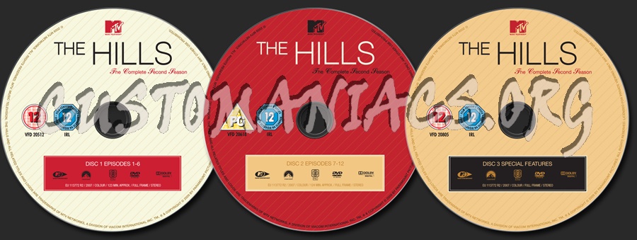 The Hills Season 2 dvd label