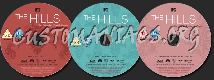 The Hills Season 4 dvd label