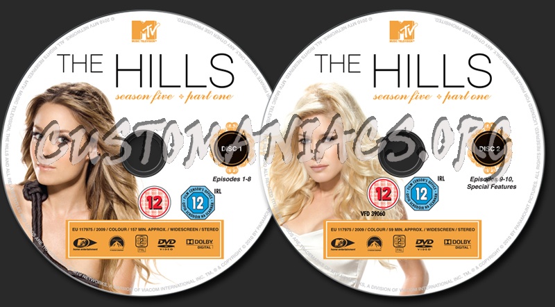 The Hills Season 5  Part 1 dvd label