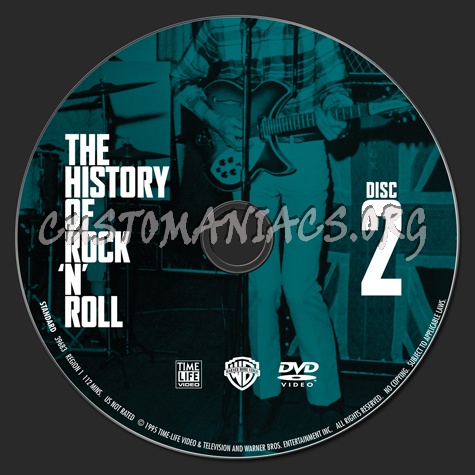 The History of Rock 'N Roll Volume 2 dvd label