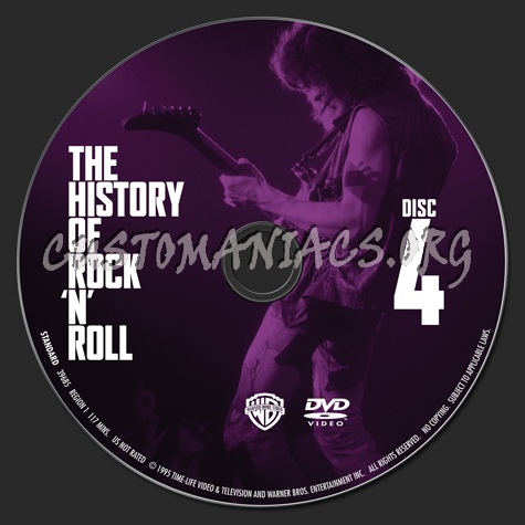 The History of Rock 'N Roll Volume 4 dvd label