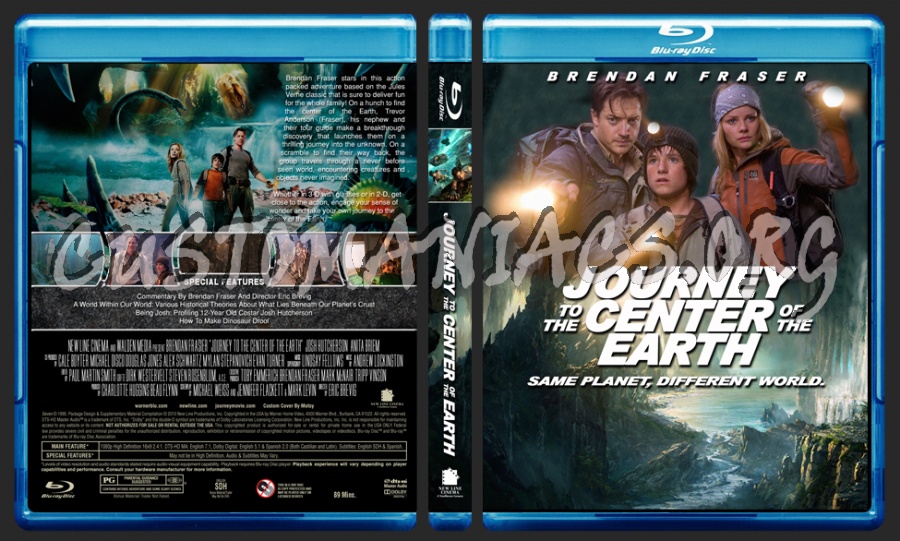 Journey To The Center (Centre) Of The Earth blu-ray cover