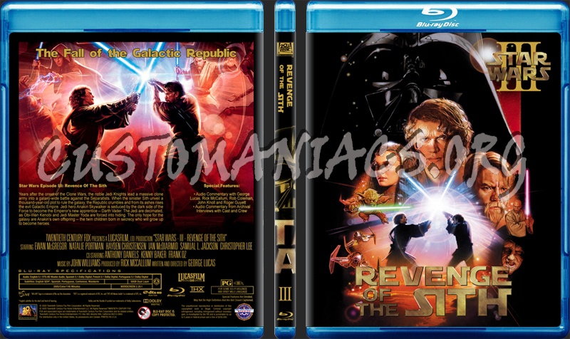 Star Wars Episode 2 blu-ray cover