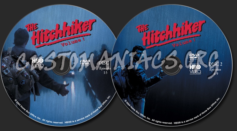 The Hitchhiker Volume 1 dvd label
