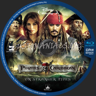 Pirates Of The Caribbean Collection blu-ray label