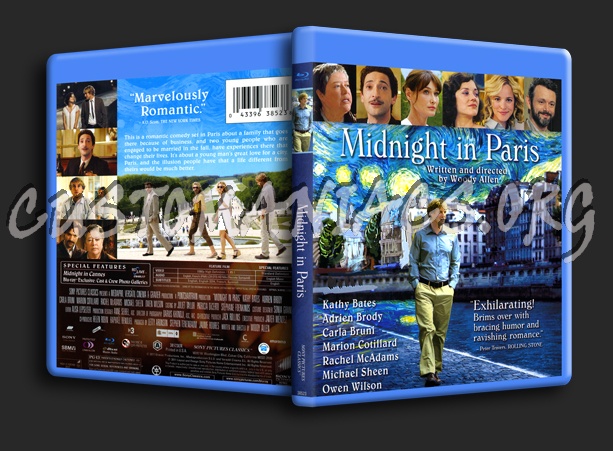 Midnight In Paris blu-ray cover
