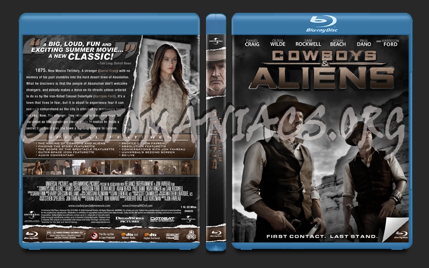 Cowboys and Aliens blu-ray cover