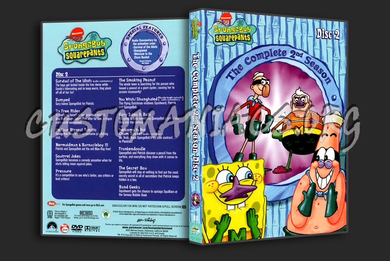 Spongebob Squarepants Season 2 Disc 2 dvd cover