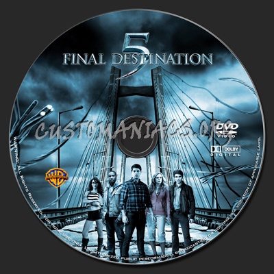 Final Destination 5 dvd label