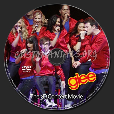 Glee - The 3D Concert Movie dvd label