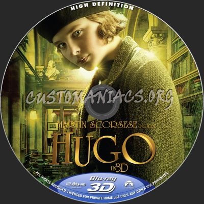 Hugo blu-ray label