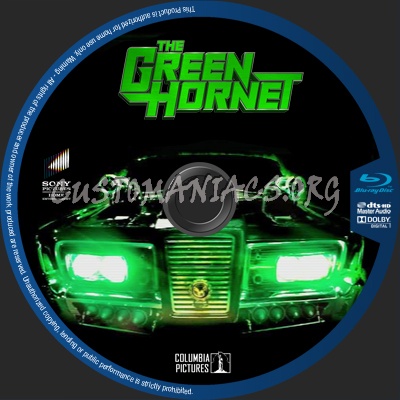 The Green Hornet blu-ray label