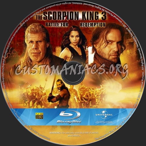 The Scorpion King 3 Battle For Redemption blu-ray label