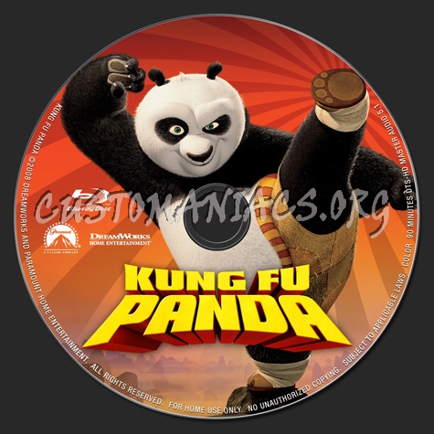 Kung Fu Panda blu-ray label