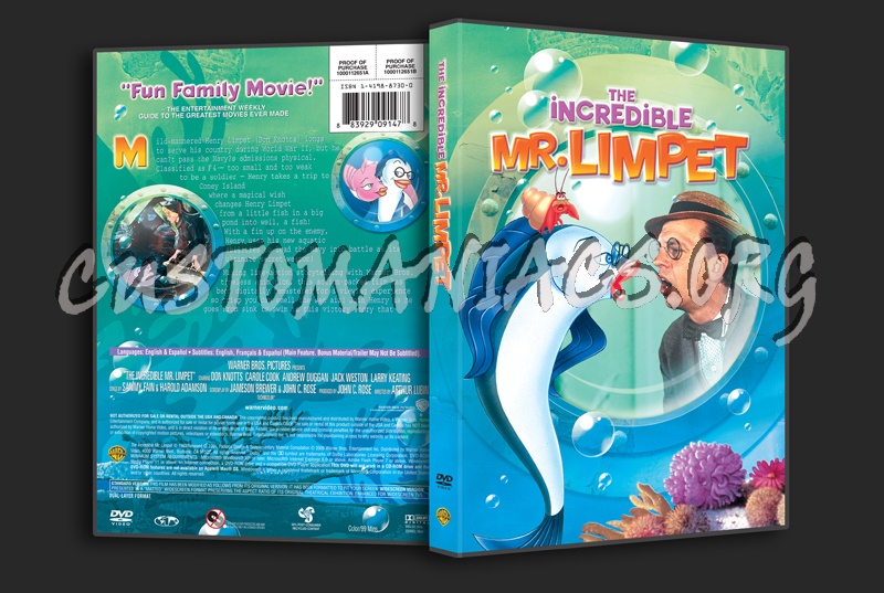 The Incredible Mr Limpet dvd cover