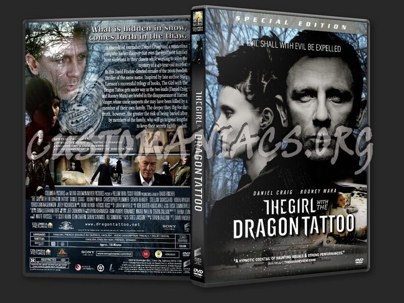 The Girl With The Dragon Tattoo (2011) dvd cover