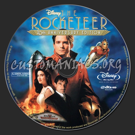 The Rocketeer blu-ray label