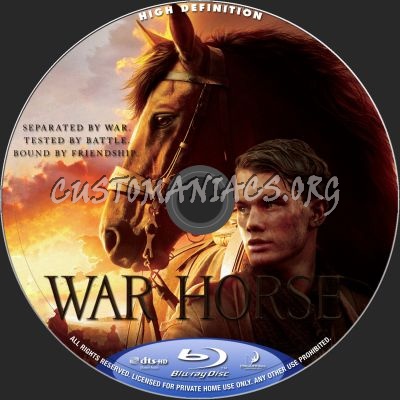 War Horse blu-ray label