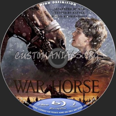 War Horse blu-ray label