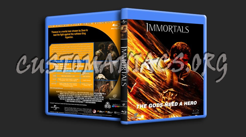 Immortals blu-ray cover