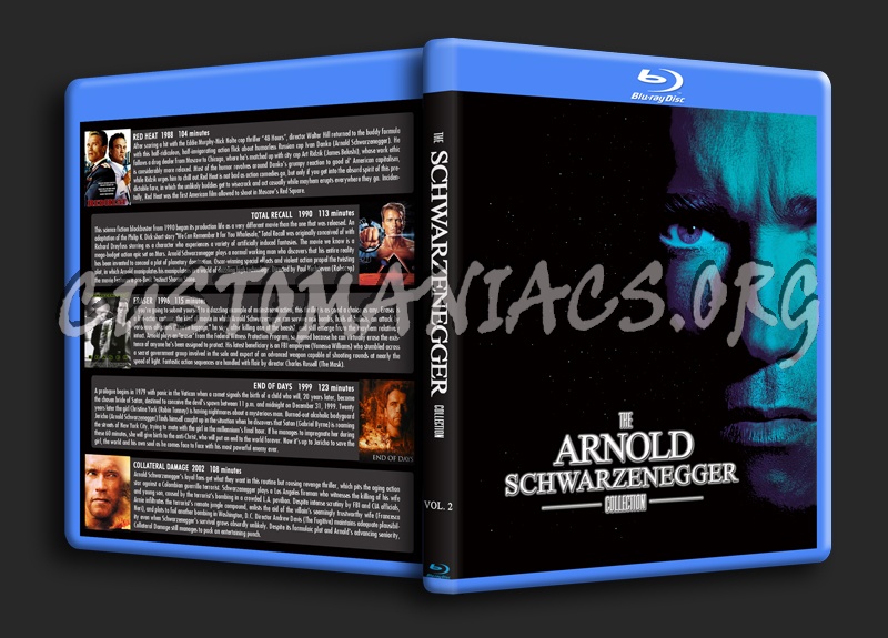 Arnold Schwarzenegger Collection 1 & 2 blu-ray cover
