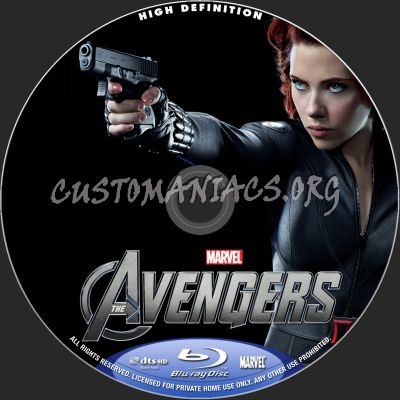 The Avengers blu-ray label