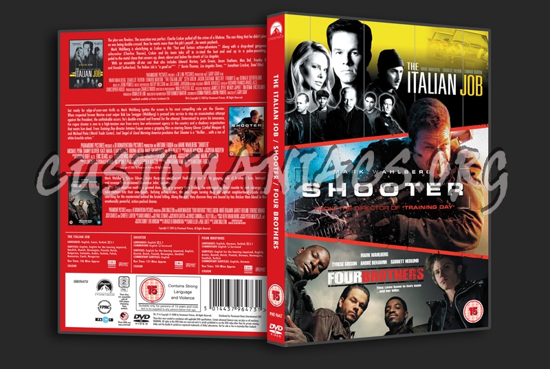 The Italian Job / Shooter / Four Brothers dvd cover