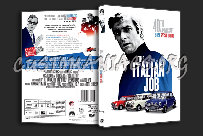 The Italian Job (1969) dvd cover