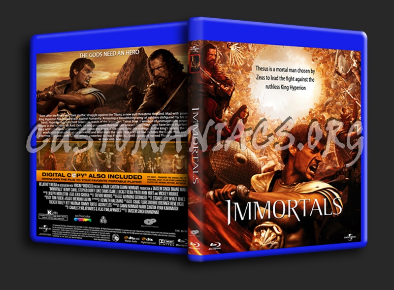 Immortals blu-ray cover
