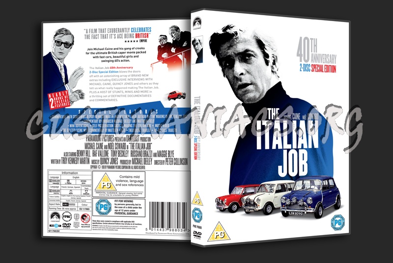 The Italian Job (1969) dvd cover