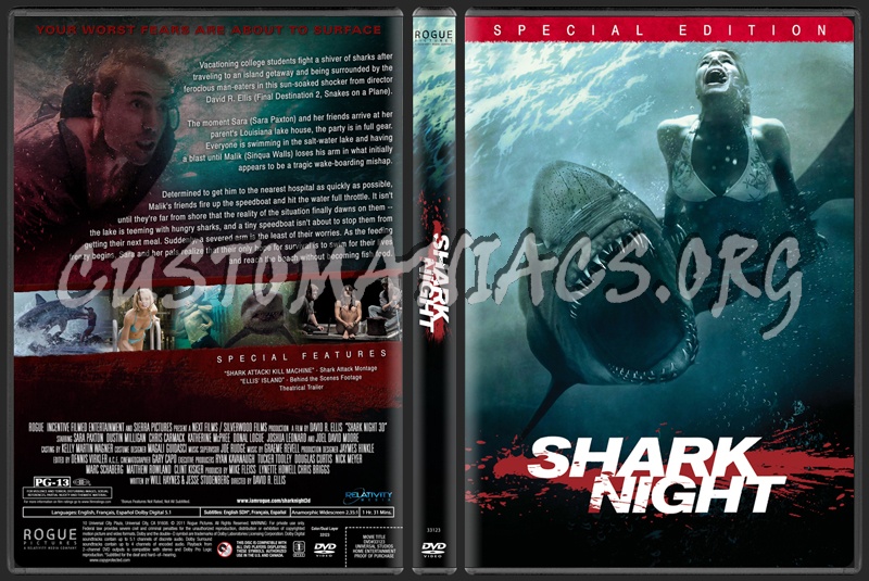 Shark Night 3D dvd cover