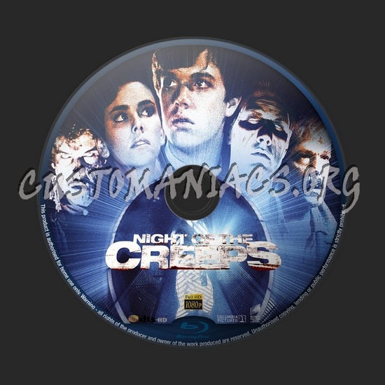 Night of the Creeps blu-ray label