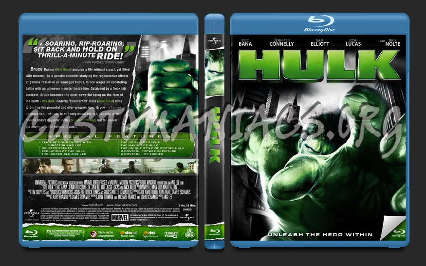 The Hulk blu-ray cover