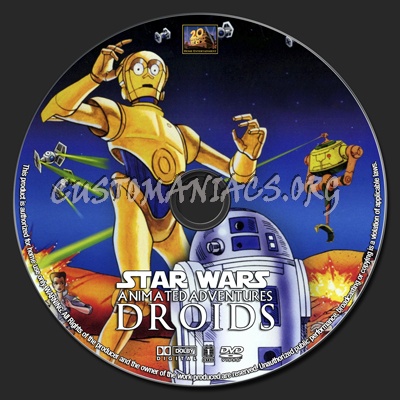 Star Wars Droids dvd label