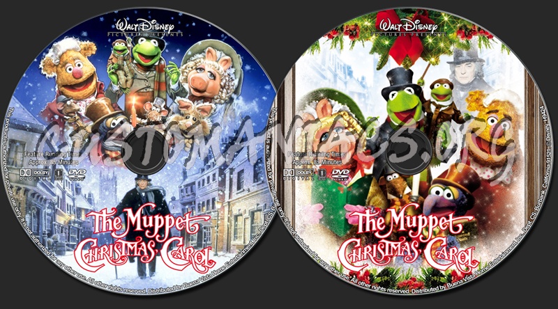 The Muppet Christmas Carol dvd label