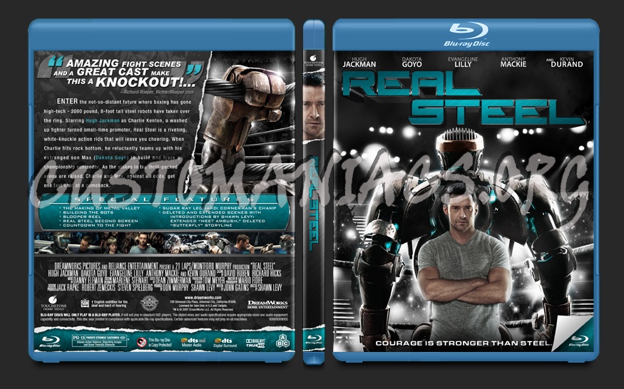 Real Steel blu-ray cover
