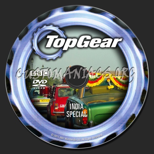 Top Gear India Special dvd label