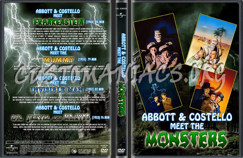 Abbott & Costello Meet The Monsters dvd cover