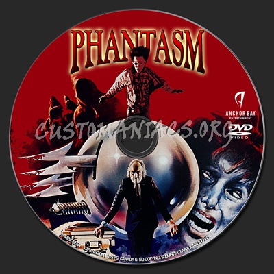 Phantasm dvd label