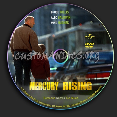 Mercury Rising dvd label