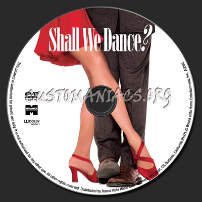 Shall We Dance (1996) dvd label
