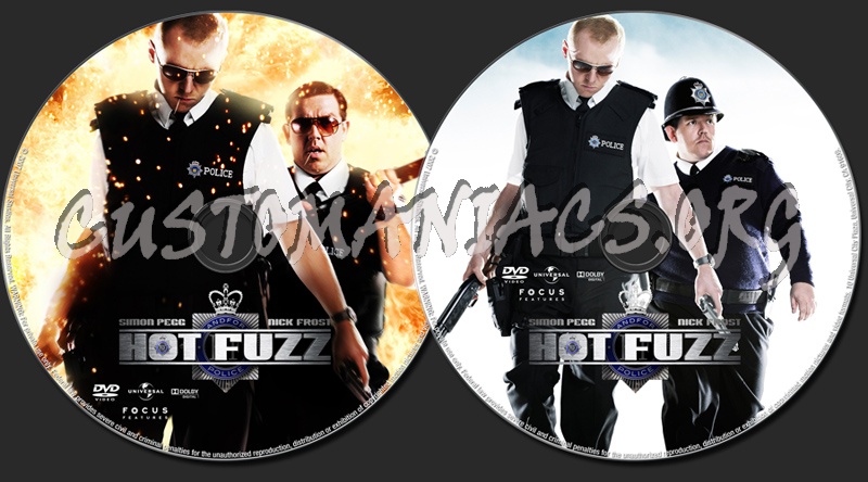 Hot Fuzz dvd label