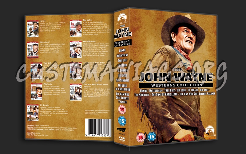 The John Wayne Westerns Collection dvd cover