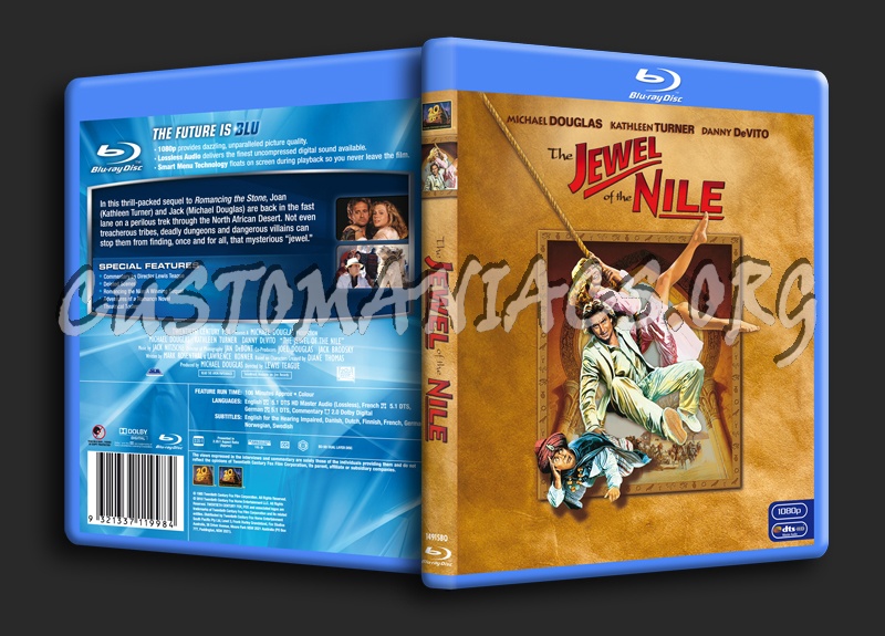 The Jewel of the Nile blu-ray cover