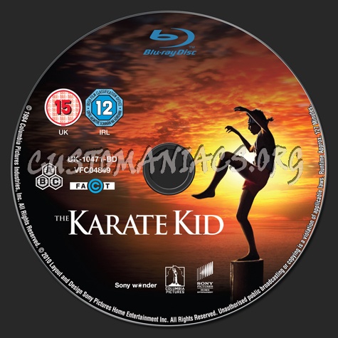 The Karate Kid blu-ray label